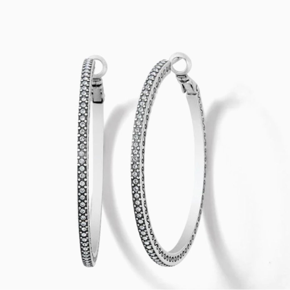 Meridian Thin Large Hoop Earrings